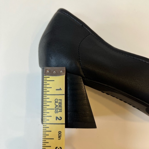 Com and Sens Ballerina Toe with Block Heel Black Shoes Size 9.5 - Picture 9 of 10